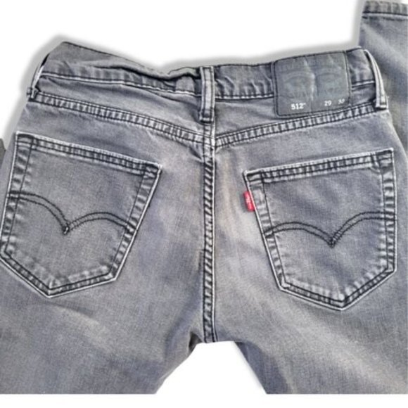 Levi's 514 Men's Size 29X30 Gray wash Skinny 5 Pocket Denim Jeans slightly - Picture 7 of 8
